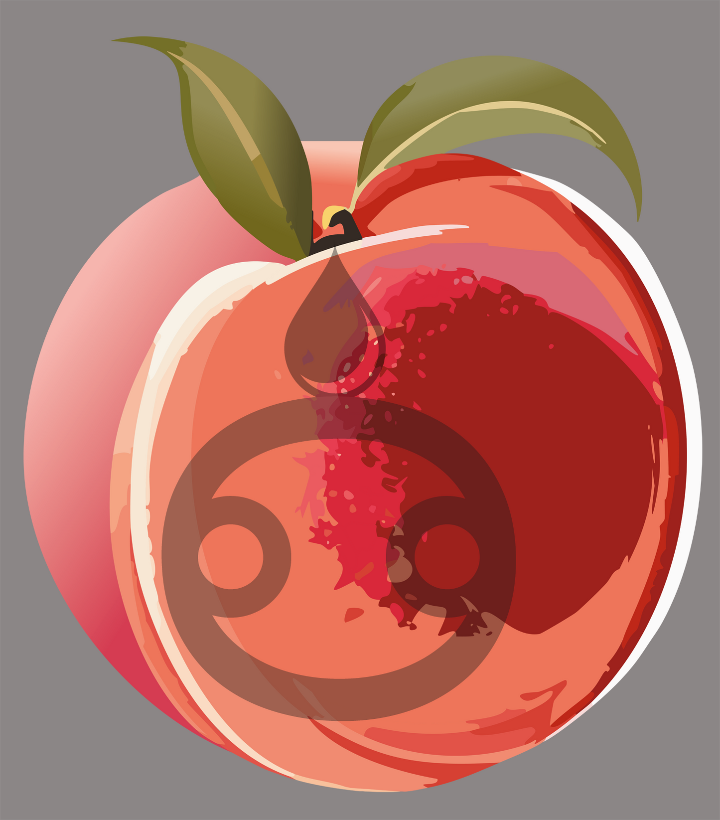 Peach Unisex T-Shirt, bestickt mit unlimited colors