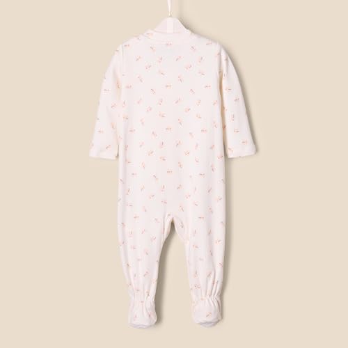 Amazon Essentials x Sofia Grainge Unisex Baby Baumwoll-Strampler Mit Fuß, 2er-Pack, Rosa Kaninchen Bär, 0-3 Monate