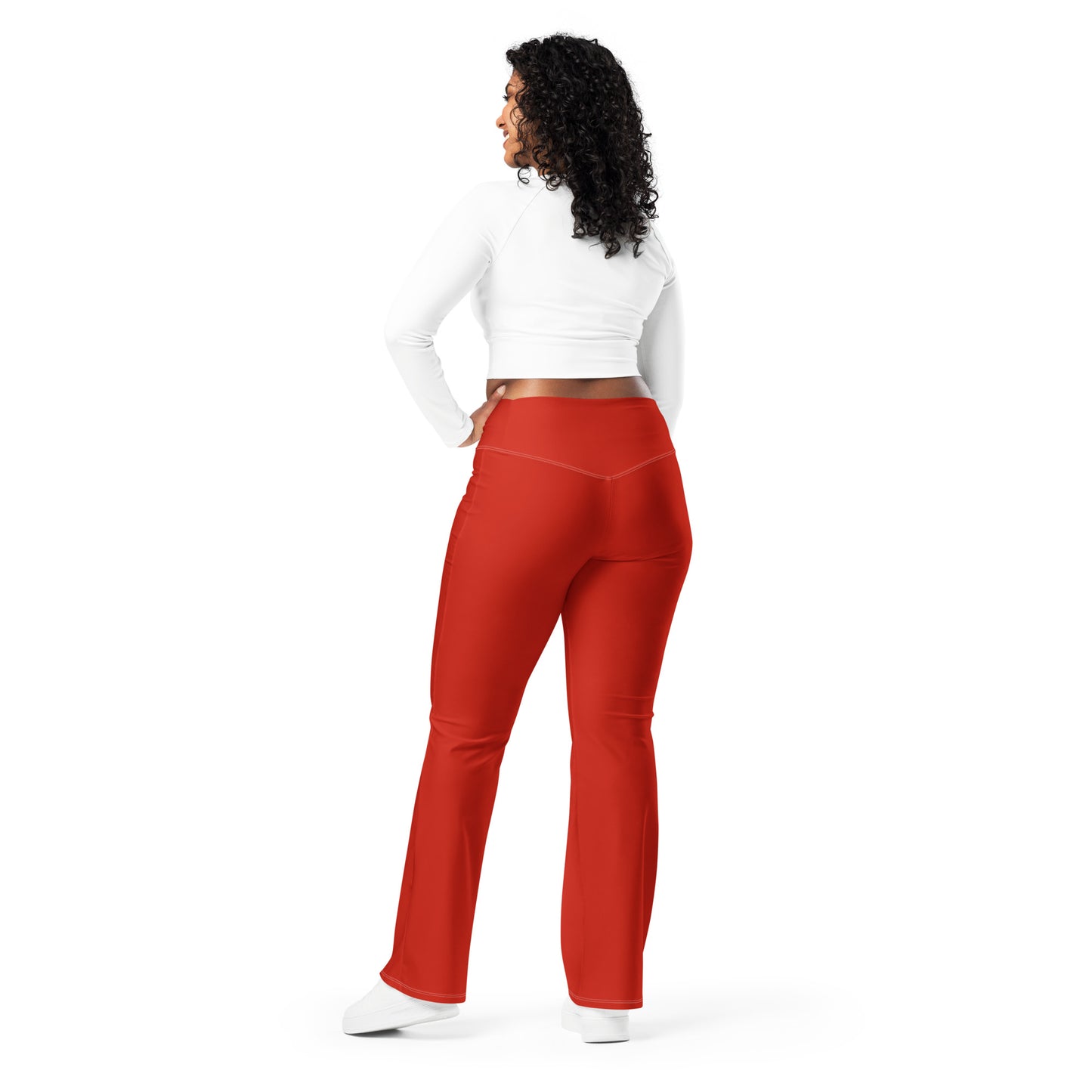 Milan-Oh, Flared Leggings in Milano Red