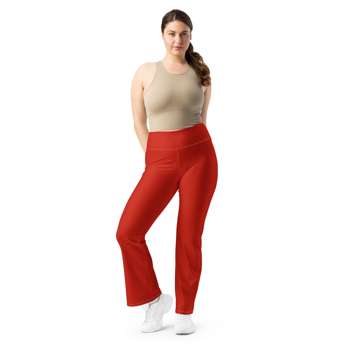 Milan-Oh, Flared Leggings in Milano Red