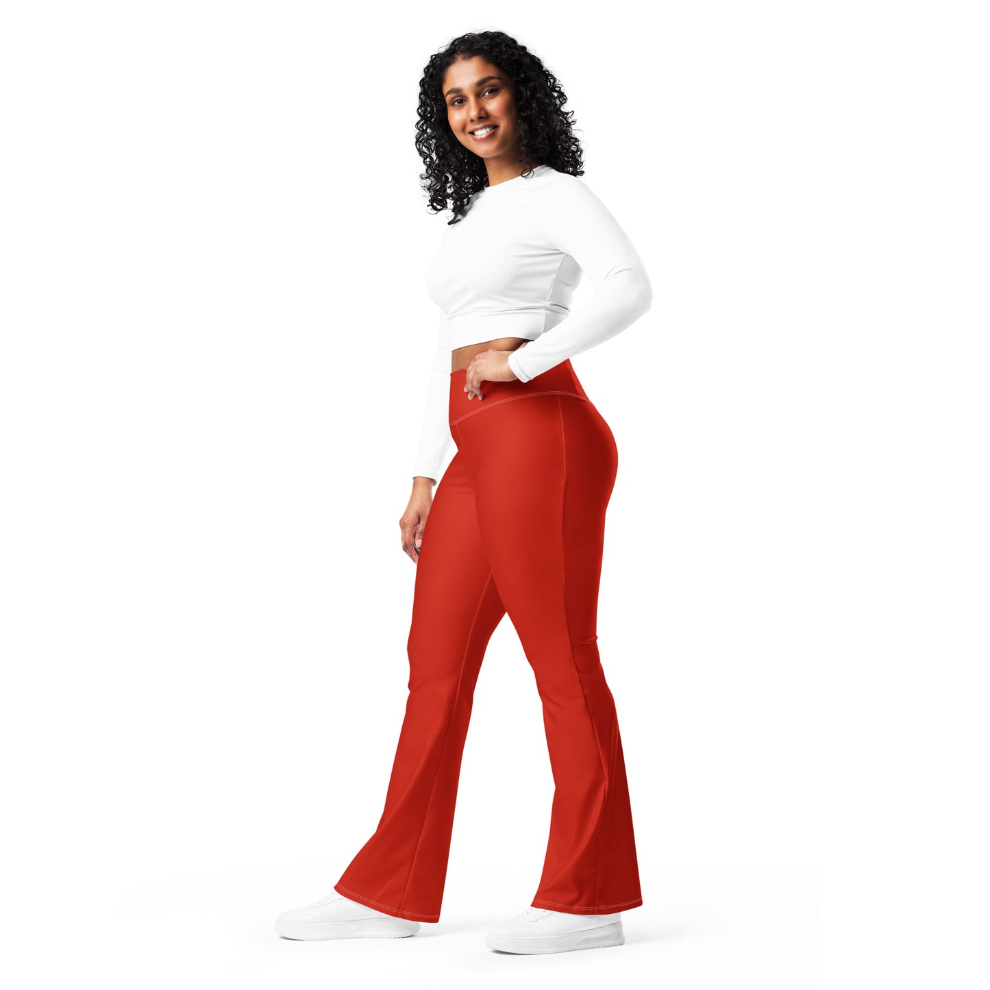 Milan-Oh, Flared Leggings in Milano Red