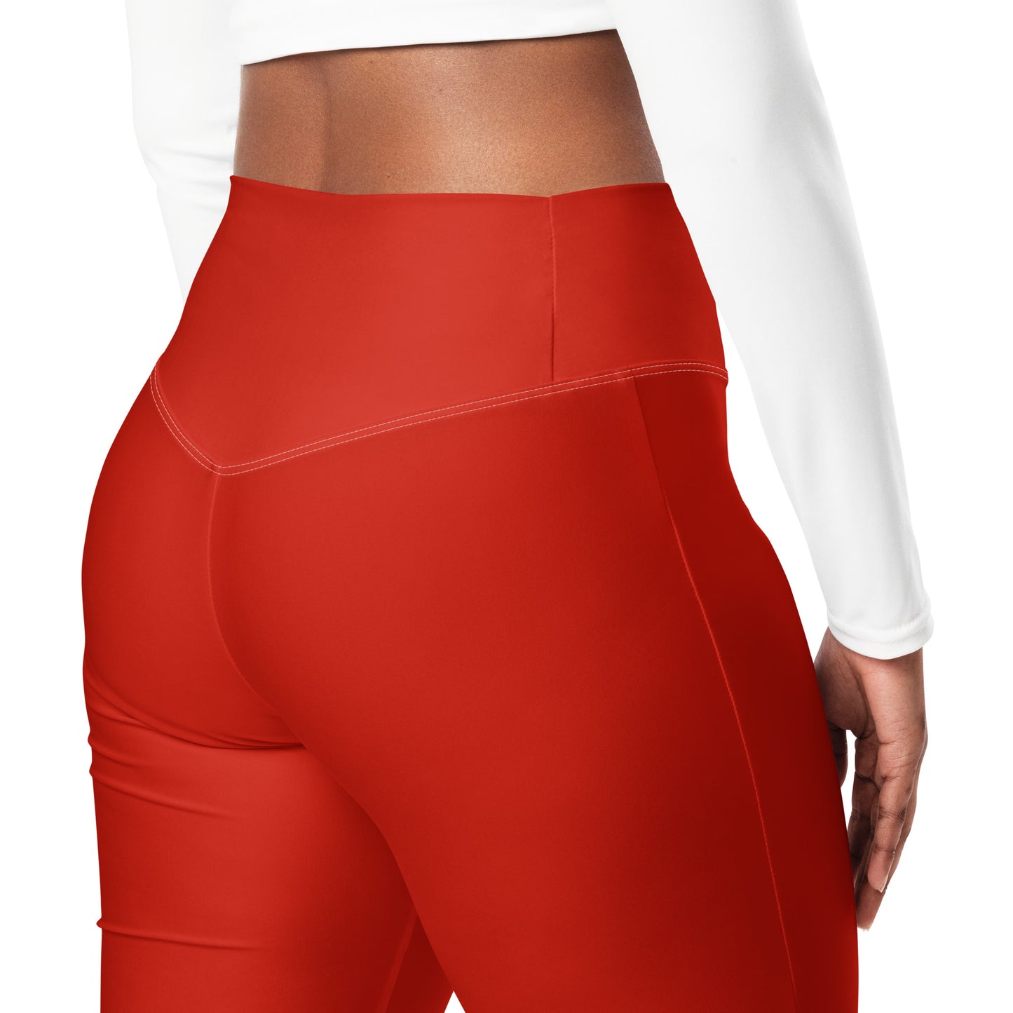 Milan-Oh, Flared Leggings in Milano Red