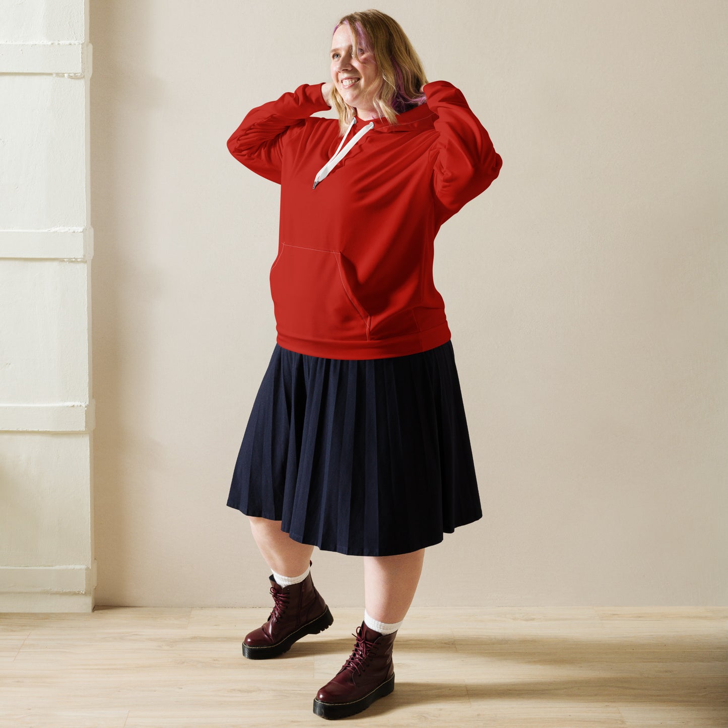 Milan-Oh, Unisex-Kapuzenpullover in Milano Rot