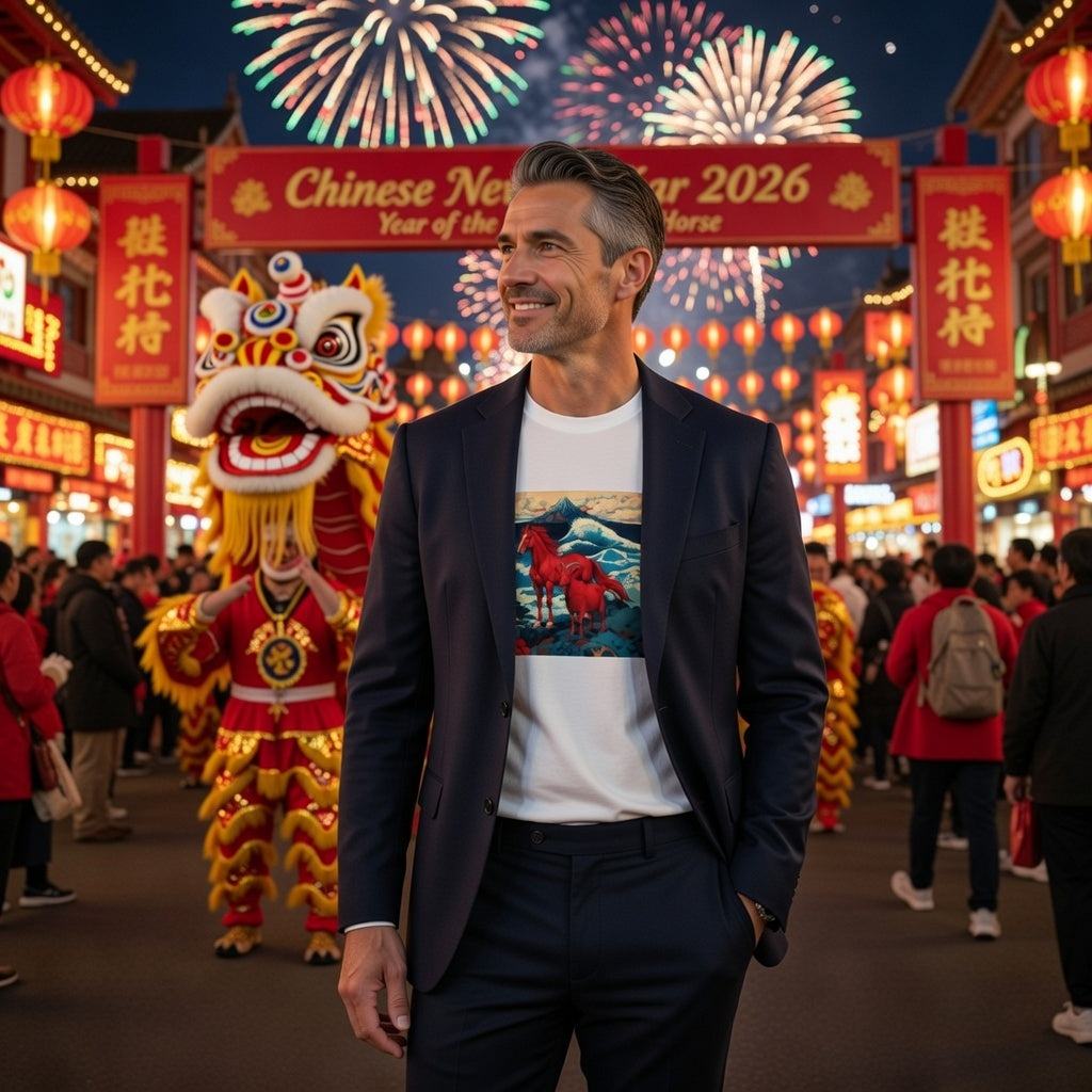 2026 Oversized Unisex Bio-T-Shirt mit breitem Kragen