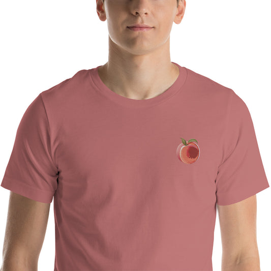 Peach Unisex T-Shirt, bestickt mit unlimited colors
